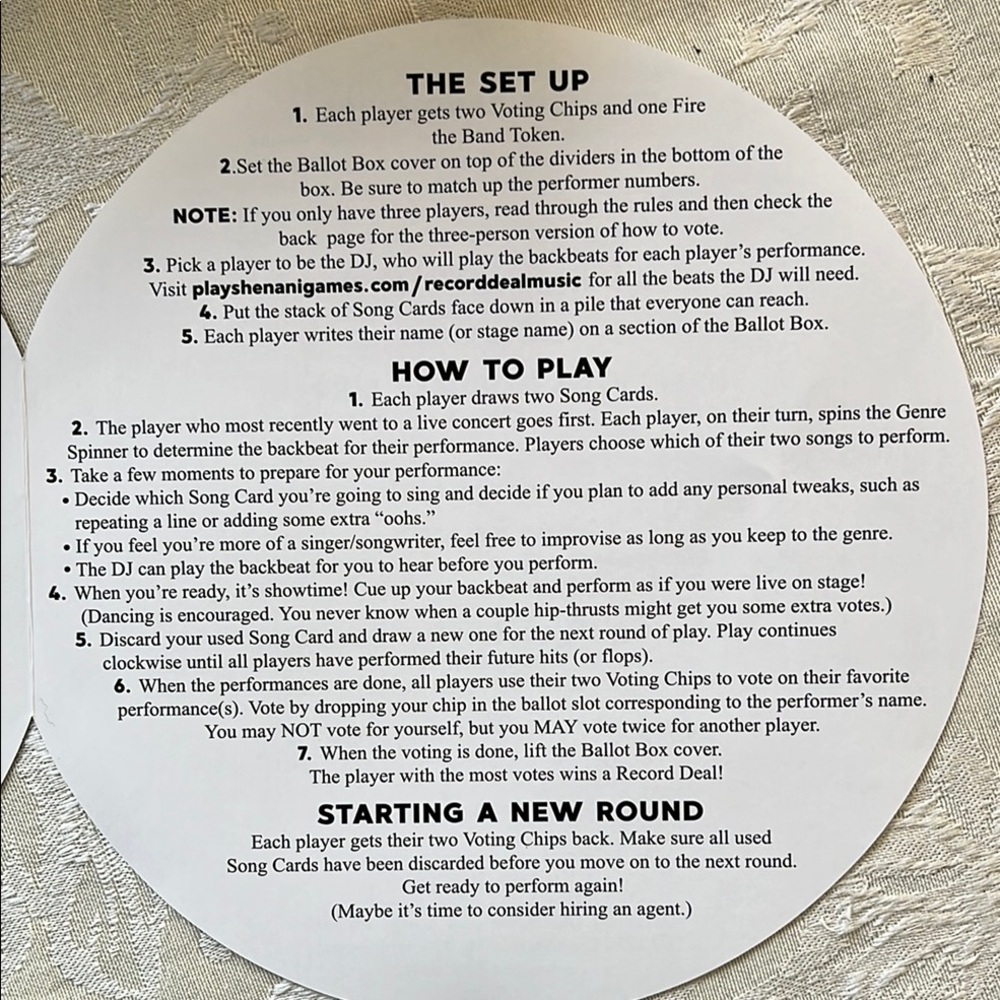 Record Deal Board Game by Shenanigames -Singing Party - Picture 8 of 12